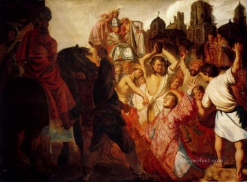 The Stoning Of St Stephen 1625 Rembrandt Oil Paintings